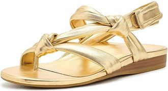 Vionic Geneva Womens Sandals Gold Metallic Leather : 8.5 M