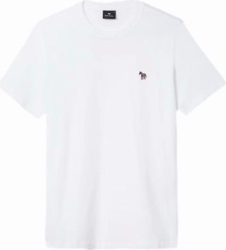 Paul Smith Mens PS Paul Smith Zebra T-Shirt A2-25 01 WHITE - Size: 44