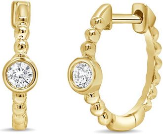 Sabrina Designs 14K 0.10 Ct. Tw. Diamond Huggie Earrings