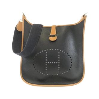 Herm&egrave;s Pre-owned Schoudertas - Dames - Pre-owned - Zwart - Maat: ONE Size Leer