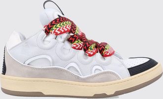 Lanvin Sneakers basse Curb in pelle e mesh con maxi lacci bicolore
