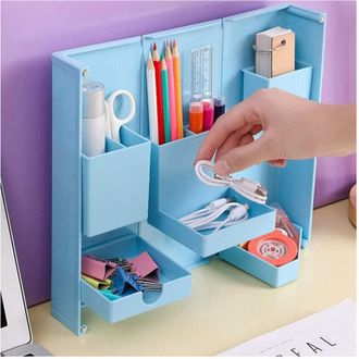 Trade Shop Trade Shop - Organizer In Plastica Per Trucchi Da Scrivania 24.5 X 28 Cm Pochetta Per Trucchi