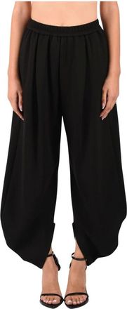 Meimeij Pantaloni a gamba larga - - Trousers - Donna - Nero - M