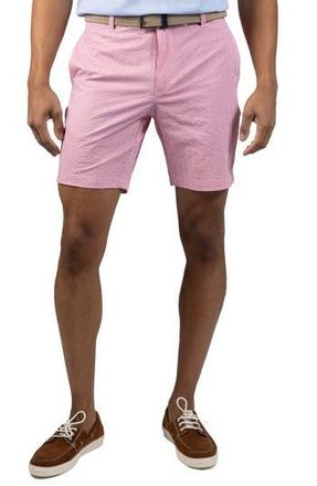 Tailorbyrd Stripe Seersucker Shorts in Sunwashed Red at Nordstrom Rack, Size 40