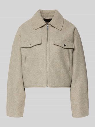 Vero Moda Regular Fit Hemdjacke mit Rei&szlig;verschluss Modell FORTUNEFREJ in Sand, Gr&ouml;&szlig;e XL