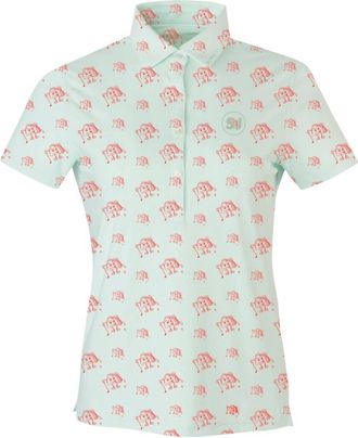 SwingJuice Womens Golf & Tacos Polo Shirt In Mist