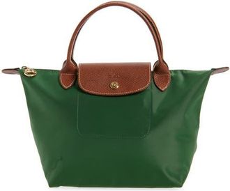 Longchamp Small Le Pliage Original Top Handle Bag in British Green at Nordstrom