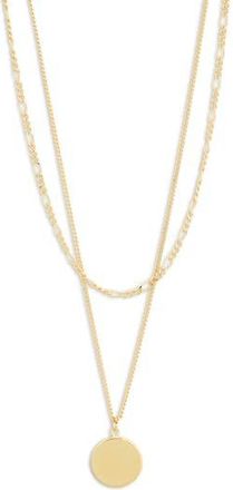 Nordstrom Rack Demi Fine Layered Pendant Necklace in Gold at Nordstrom Rack
