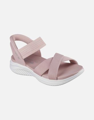 Skechers Womens Skechers Ultra Flex 3.0 - Never Better Textile Womens Blush Standard Sandals - Pink - Size: 7