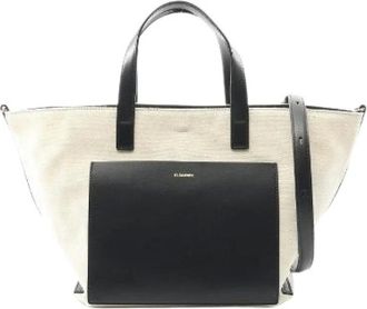 Jil Sander Pre-owned Tote Bags, female, Beige, Size: ONE SIZE Pre-owned Wander Square Small tote bag