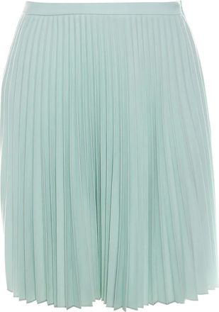 Christopher Kane pleated wool mini skirt - Green