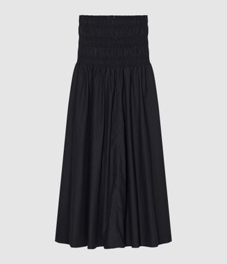 Closed Jupe Gathered Black