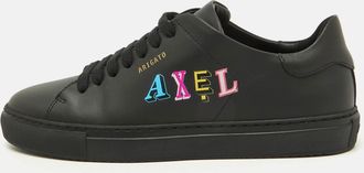 Axel Arigato Black Leather Logo Low Top Sneakers