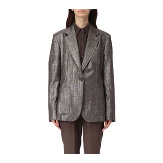 Brunello Cucinelli Blazers, female, Brown, S, Classic Blazer Jacket