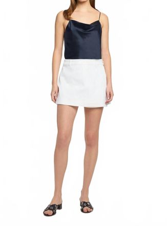 Cinq &agrave; Sept Larsa Skort In White Denim