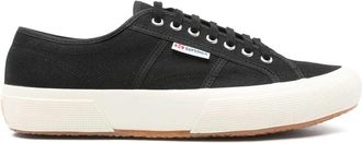 Superga Zwarte Vetersneaker met Ronde Neus - Heren - Sneakers - Zwart - 42 EU - Schoenen
