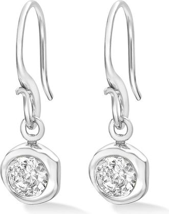 Dower & Hall 5mm White Topaz Dewdrop Earrings