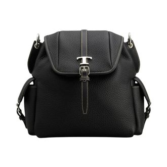 Tod's T Timeless Backpack - female - Tods - Backpacks - Black - ONE SIZE - Bags