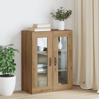 Berkfield Home Hanging Wall Cabinet Brown 69.5 x 34 x 90 cm Engineered wood