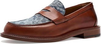 Taft Jackloafer Mens Dress Flat Shoes Washed Denim Floral : 10.5 M, Leather