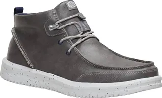 Hey Dude Mens Bradley Classic Chukka Shoes In Grey