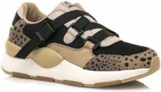 Mustang Womens Taupe Max Lace-Up Sneakers