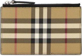Burberry Gedrukte Canvas Kaarthouder - Heren - Portefeuilles - Veelkleurig - ONE Size - Katoen - Accessoires