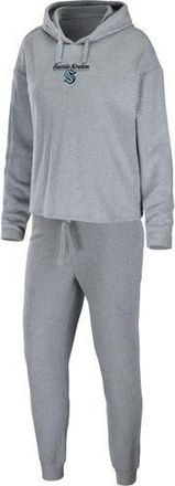 WEAR by Erin Andrews Womens WEAR by Erin Andrews Heather Gray Seattle Kraken Logo Pullover Hoodie & Pants Sleep Set at Nordstrom, Size Large
