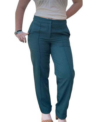 Fate Lennon Trousers In Hunter Green