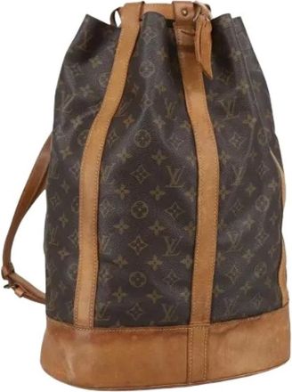 Louis Vuitton Pre-owned Bucket Bags, female, Brown, Size: ONE SIZE Pre-owned Canvas Bucket Bag