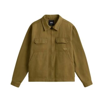 Vans Jassen, Heren, Bruin, L, Katoen, Mc Avoy II Zip Station Jacket