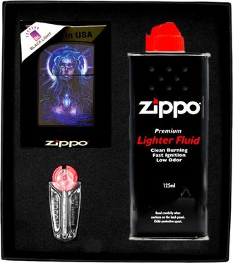 OEM Encendedor Zippo Star Girl Set De Regalo N.&deg; 1