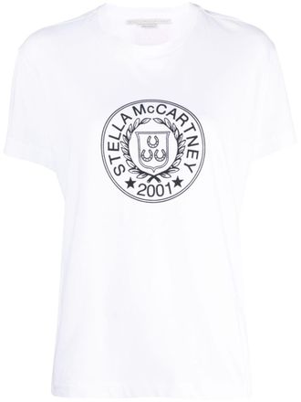 Stella McCartney logo-print cotton T-shirt - White