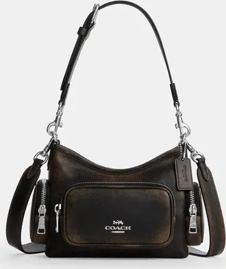 Coach Laurel Shoulder Bag 22 With Pockets In Loved Leather