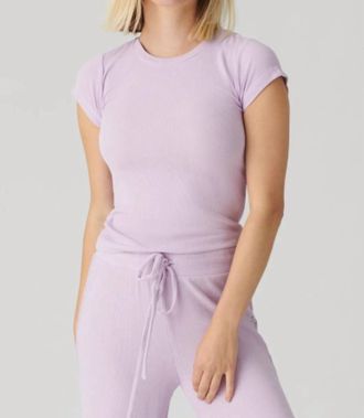 PJ Salvage Lacey Basics Pajama Set In Lavender Glow