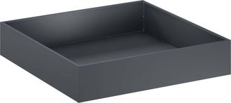 vidaXL Macetero De Jard&iacute;n Gris Antracita 100 X 100 X 20 Cm Vidaxl