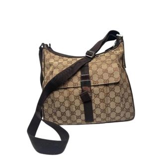 Gucci Pre-owned Vintage Monogram Shoulder Bag - Dames - Pre-owned - Beige - Maat: ONE Size Leer