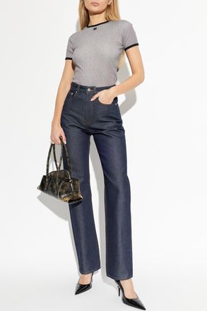 J.W.Anderson Straight Jeans, Womens, Navy Blue