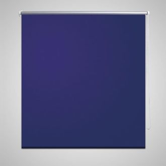 Berkfield Home Roller Blind Blackout 80 x 230 cm Marine in Blue