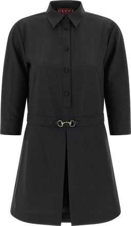 Gucci Black Full Sleeves Mini Dress