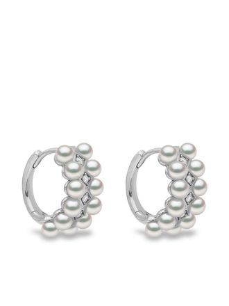 Yoko London 18kt witgouden oorbellen - Zilver