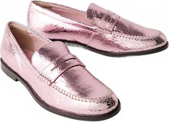 Free People Womens Blanket Stitch Loafers In Pink