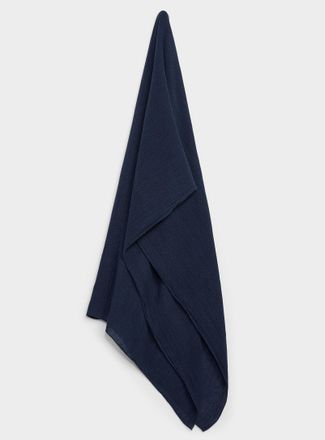 Simons Womens Rolled trim solid scarf