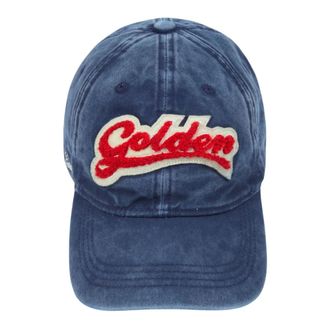 Golden Goose Baseball Cap - Dames - Petten - Blauw - ONE Size - Katoen - Accessoires