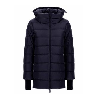 Herno Blue A-Shape Nylon Jacket with Goose Down - female - Herno - Down Coats - Blue - M - Coats