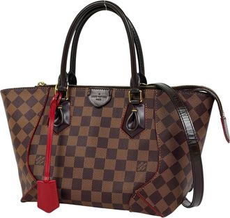 Louis Vuitton Brown Damier Canvas Handbag Shoulder Bag Tote Bag (Pre-Owned)