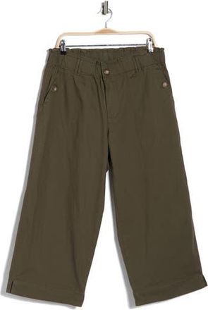 Democracy Button Pocket Crop Wide Leg Pants in Caper at Nordstrom Rack, Size 18W