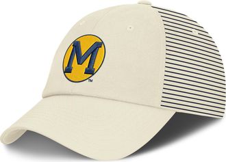 Nike Michigan Denim Club Nike Mens College Adjustable Hat in White | NC2H11KMWV-0Y0