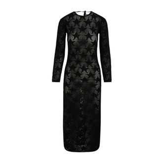Akep Stars Lange Jurk - Dames - Casual kleedjes - Zwart - S - Kleedjes