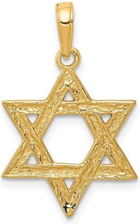 Diamond2Deal 14k Yellow Gold Star of David Pendant